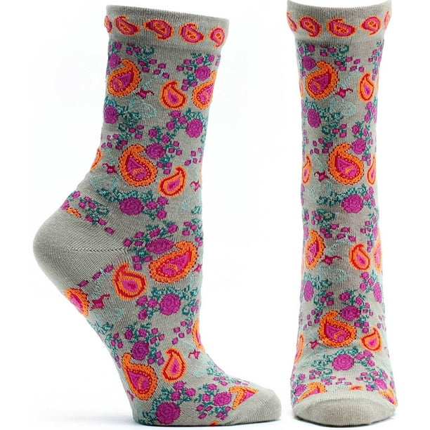 Lilac Paisley Casual Socks Crew Socks Crazy Socks Soft Breathable For Sports Athletic Running 